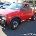 Red 1992 Nissan Pathfinder