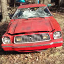 Red 2 Dr. Coupe 52902 Orig Mi. Running prior to storage Tree fell on car c2011