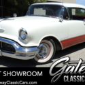 Red and White 1956 Oldsmobile 98 Coupe 324 CID V8 4 Speed Automatic Available No