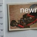 Red Baron vintage collector trading card 1975 Sweden hot rod