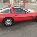 Red on Red 1987 Chevy Corvette Clean