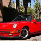 Red Porsche 911 3L NA H6 single overhead cam (SOHC) 12V