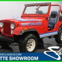 red white blue amc 4x4 off road chrome fender flare wagon wheel roll bar 1981