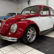Red White Volkswagen Beetle with 0 Miles available now!