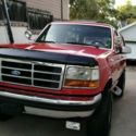 Restored 1992 Ford Bronco XLT with service records spare tire warranty card
