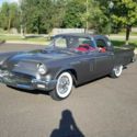 restored high optioned 1957 Thunderbird door convertible gunmetal gray-red int