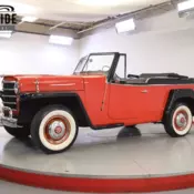 RESTORED JEEPSTER 4 CYL EXCELLENT PAINT AND INTERIOR WHITE WALLS CONVERTIBLE TOP