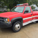 Retired Fire Truck, 1994 Chevy Cheyenne 3500 Dually 1-Ton, Winch, Siren, Lights