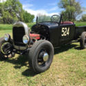 Roadster Pickup Pick up Model A B Black Vintage Antique Kustom Custom Race Charm