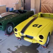 Running Race Car with winning vintage race history, + a roller, + 100's of parts