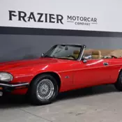 RUST and Accident free 39604 mile 4.0 6 cyl XJS CONVERTIBLE RED/Biscuit
