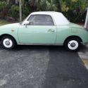 RUST FREE,1991 NISSAN FIGARO CONVERTIBLE,LOW MILES,FLORIDA TITLE, RESTORED INT.