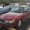 SAAB 900 SE CONVERTIBLE RED CAR 1995