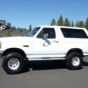SELLING WITH NO RESERVE RUST FREE 1993 FORD BRONCO O.J WHITE 109K ACTUAL MILES