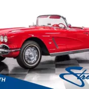 Sharp Roman Red C1! 327 V8, 4 Spd Manual, Frt Disc Brakes, Soft Top, Tons of Rec