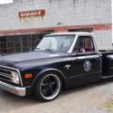 SHORTBED PICKUP TRUCK HOT RAT ROD SHOP SLAMMED BAGGED AIR RIDE CHEVY 68 1967 72