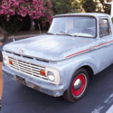 Silver F100 Custom Cab Pickup Vintage Hauler Farm Work Truck Daily Hot Rat Rod