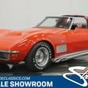 Small block Chevy with sidepipes great color classic vintage C3 Vette