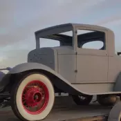 Solid body in primer, frame restored and painted