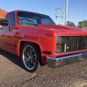 Square Lowered Custom 350 Street Hot Rat Rod Rod Low Truck Red 20 inch