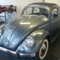 Stratus Silver 1954 Three fold Oval Ragtop Volkswagen Beetle