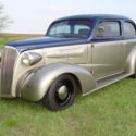 STREET ROD - 1937 CHEVY MASTER DELUXE 2DR SEDAN - HOT ROD - SHARP RUST FREE CAR