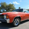 STUNNING ORANGE FLAME ON WHITE LEATHER ~SUPER CLEAN  ~ WONT LAST! 71 70 CAMARO
