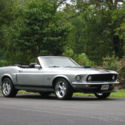 STUNNING SILVER 1969 MUSTANG CUSTOM CONVERTIBLE! BUILT V/8! CHROME MAGS!
