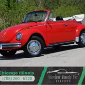 Super Beetle Convertible! Rebuilt engine, clean, runs great! Great color combo!