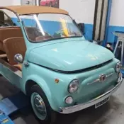 TEAL 1969 FIAT JOLLY 500 - (FRAME-ON RESTORATION)