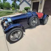 Teal Bugatti Type 35 Replica