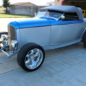The classic 1932 Ford Blue Hi boy Roadster , better known as "the Deuce,"