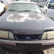 This 1989 Ford Mustang LX 5.0 convertible 5 speed supercharged