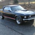 TOTALLY STUNNING 1969 FORD MUSTANG CONVERTIBLE RAVEN BLACK V/8 RESTORED!