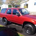 Toyota 4runner 1990 Red
