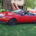 TOYOTA CELICA GT, RED CONVERTIBLE, 1989