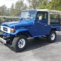 Toyota Land Cruiser 1982,  FJ43,  Soft Top  Factory Power Steering   Nordic Blue
