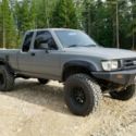 Toyota Pickup Truck 1993 4x4 Matte Gray w/ Custom bumper