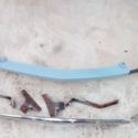 TRIUMPH GT6  front panel, chrome plating and brackets USED