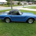 TRIUMPH TR6 French Blue Rust Free with A/C and many upgrades only 59K Miles