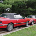 TWO 1989 CHRYSLER LEBARON CONVERTIBLES