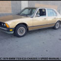 UNIQUE COLLECTIBLE 1979 BMW 733I E23! RARE 5 SPEED SEDAN! CALIFORNIA CLASSIC!