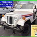 USED 83 Jeep Wrangler MAIL CARRIER Postal Service White Auto