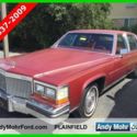 Used 87 Cadillac Brougham 5L V8 16V Automatic RWD Sedan Red Leather Reserve