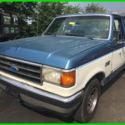 Used 90 Ford F150 XLT Lariat 4.9L I6 RWD Pickup Truck Blue Gray Cloth No Reserve