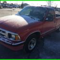 Used 94 Chevy S-10 LS 4.3L V6 Auto Pickup Work Truck No Reserve Red Gray Cloth