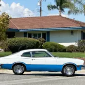 V8 5.0 MERCURY COMET / FORD MAVERICK 2 DOOR  CALIFORNIA CAR BLUE PLATE PROJECTS
