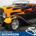 V8 Auto Classic Vintage Collector Brookville Steel Hot Rod Black Flames