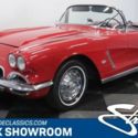 V8 Manual Vette Droptop Convertible Classic Vintage Collector Red Black C1 Chevy
