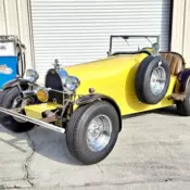 vehicle-1965 beetle with a 1927 Bugatti 35B race car kit. The car was assembled